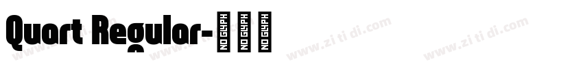 Quart Regular字体转换